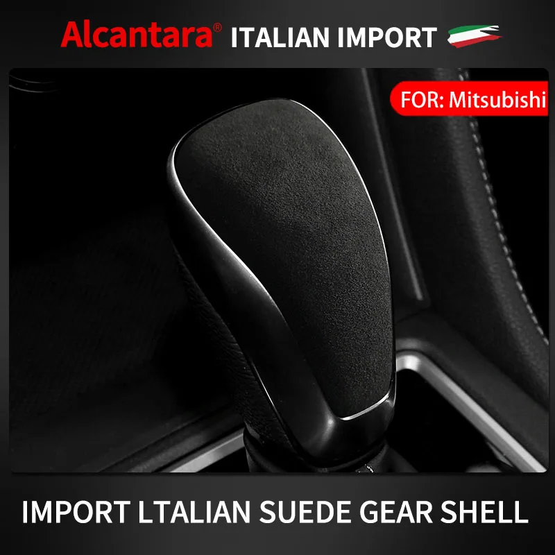 

Alcantara Interior Gear Shift Knob Handle Lever Trim Cover Sticker Decoration For Mitsubishi Eclipse Crosss 2018 to Present