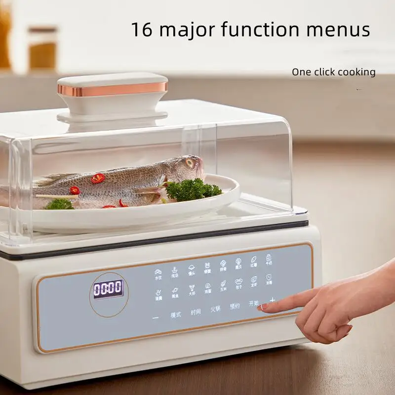 Electric Steamer Multi-functional Household Three-layer Multi-layer Steamed Stew Pot Large Capacity Steamer 3