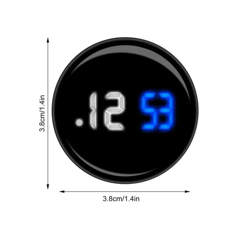 Clock For Vehicle Dashboard Waterproof Stick On Dashboard Clock Touch Control Clocks For Convertible Car SUV Travel Auto