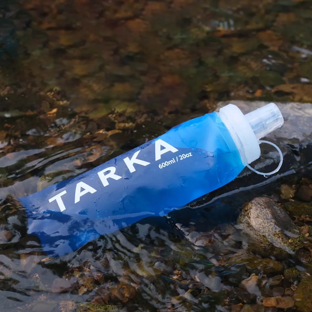 Sports water bottle TARKA camping water bottle collapsible silico gel water kettle running camping supplies hiking travel convenient