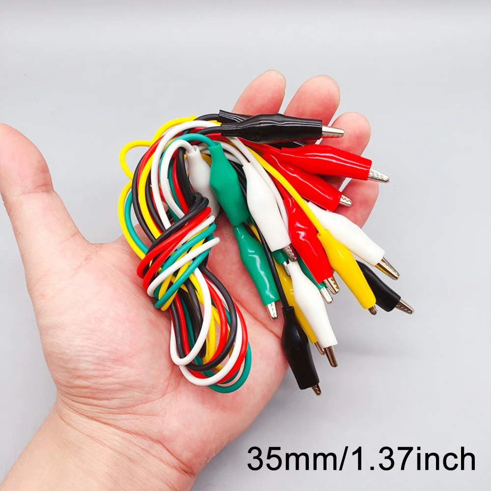 Description Picture 5 of item30PCS Premium Alligator Clips Electrical, 28/35/45mm 5 Colors Test Leads Cable with Crocodile Clips, Dual Ended Jumper Wires