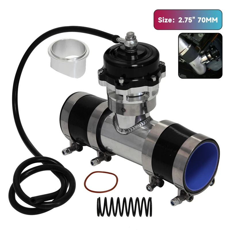 50mm 35PSI Boost V Band Turbo Blow Off Valve with 2.75'' OD Flange Pipe