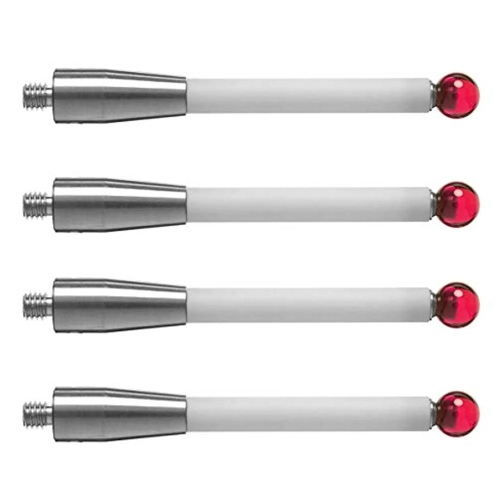

Durable Cmm Probe Stylus for CMM Machine Tools M4 Thread Shank 6mm Diameter Red Gemstones Ball Tips A 5000 3709