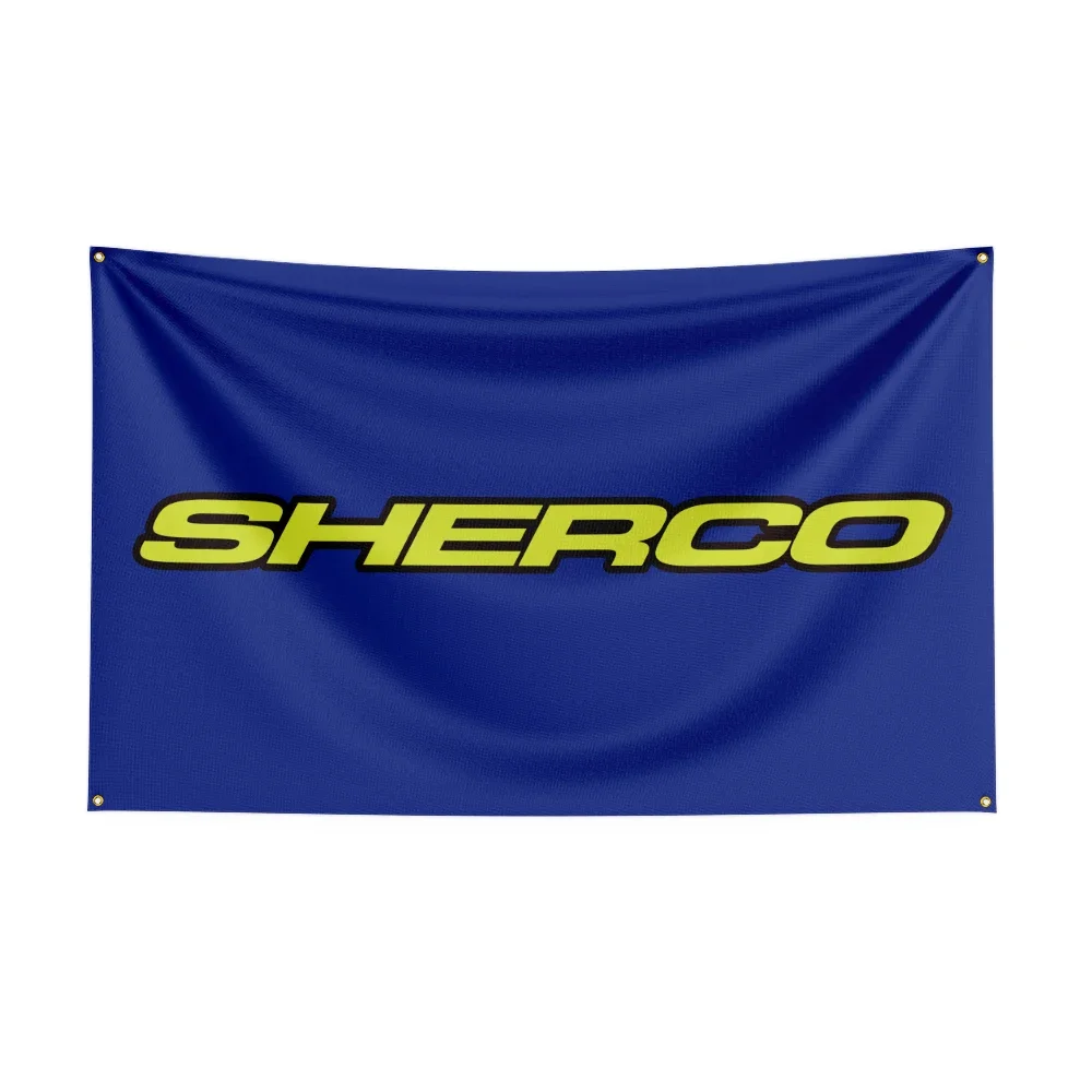 3X5Ft Shercos Racing Motorcycle Flag For Decor