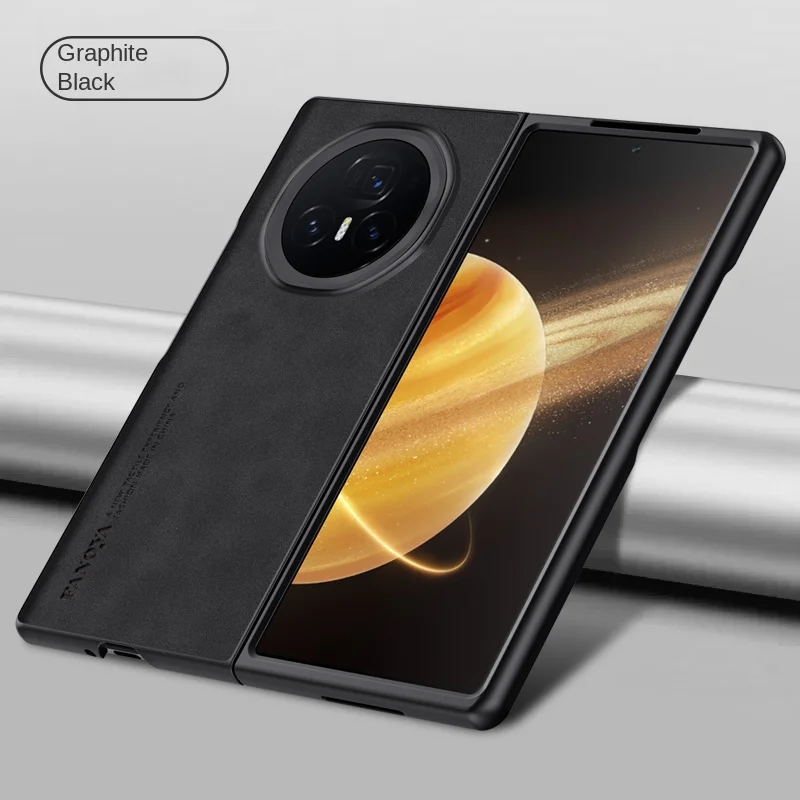 Premium PU Leather Matte Shockproof Phone Case - Hard PC Back Cover