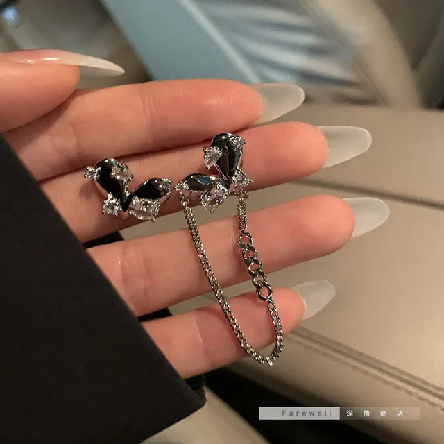 Trendy New Long Asymmetry Pendant Earrings for Women Female Simple Hypoallergenic Geometric Tassel Earrings Jewelry Accessories Purple