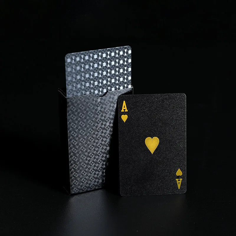 Playing Cards PVC Waterproof Playing Cards Plastic Crystal Game Ware Durable Supplies Creative Gift Practical Joke Party Gift