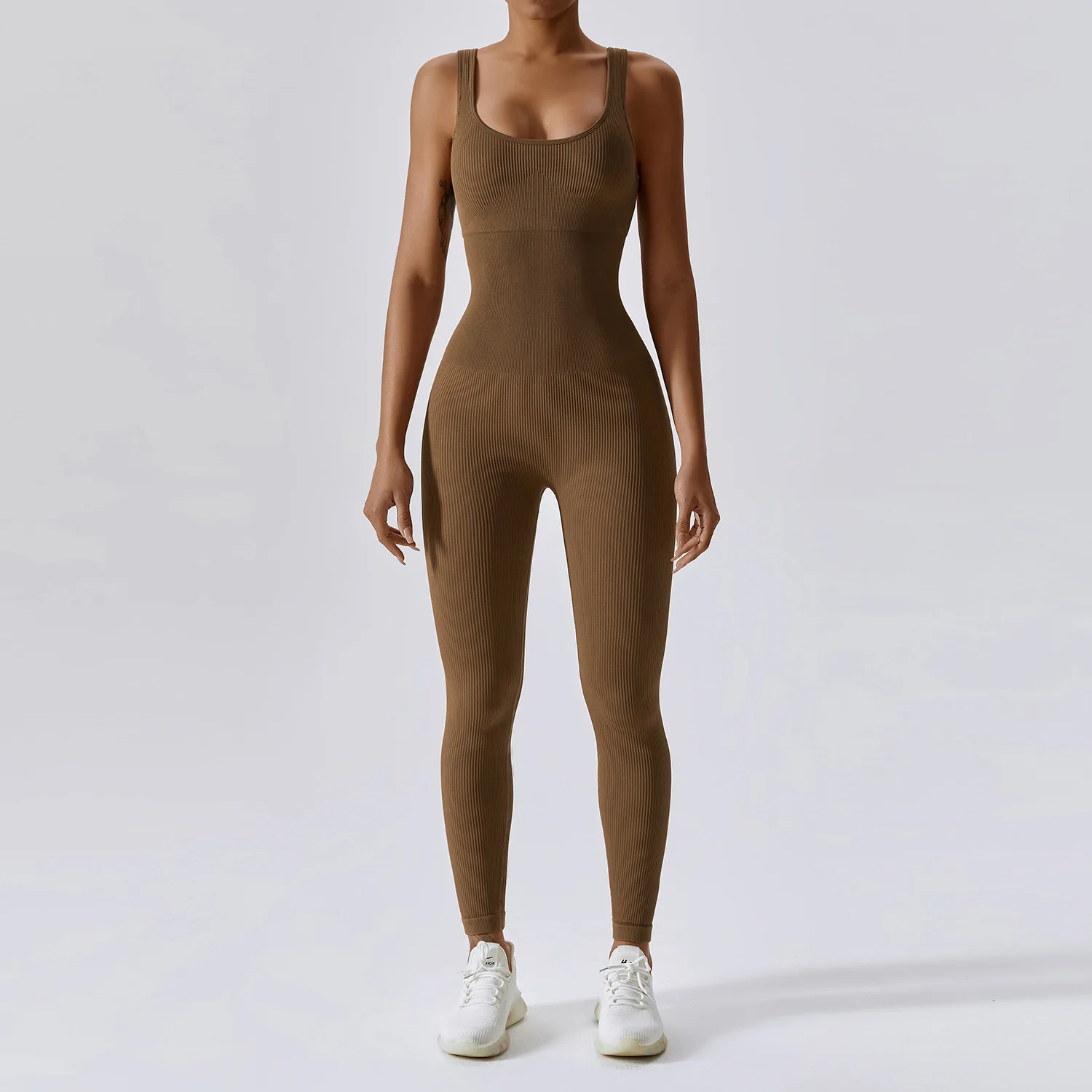 Chándal para mujer, monos de yoga, mamelucos de manga larga de una pieza, ropa deportiva, conjunto de gimnasio, ropa de entrenamiento para mujer