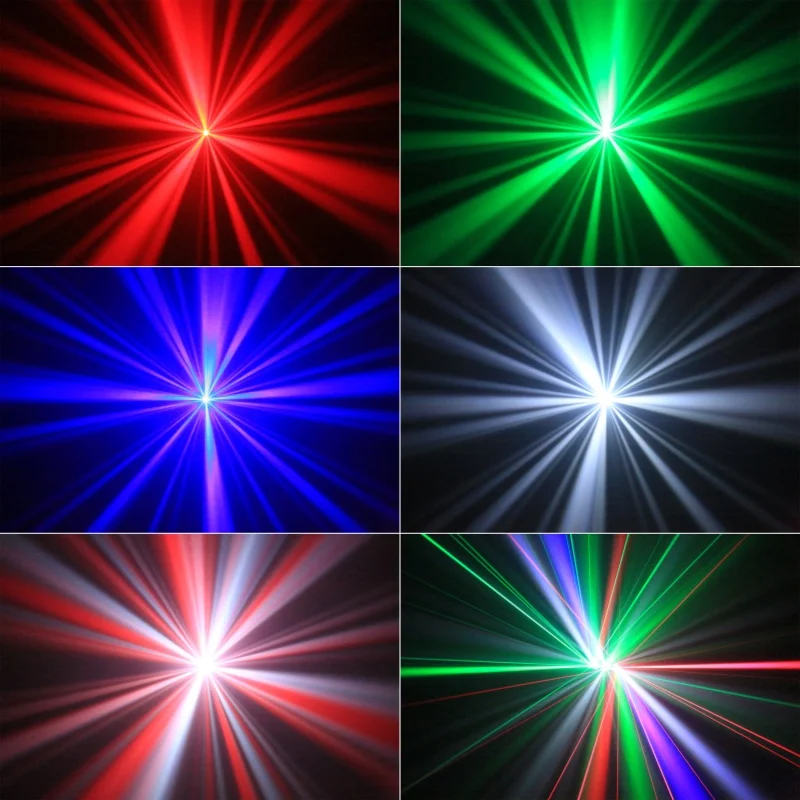 LED 60W Two-armed Stage Light RGBW 4IN1 Full Color Beam Rotating Moving Head Lig