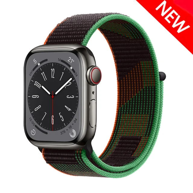 Bracelet de montre en nylon pour Apple Watch Band, Bracelet Correa
