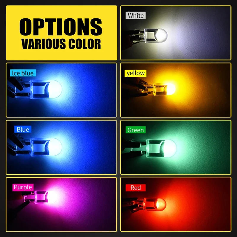 10x Ŭ   W5W T10 LED ڵ , ȭƮ ׸   6000K ڵ ȣ Ŭ    DC12V