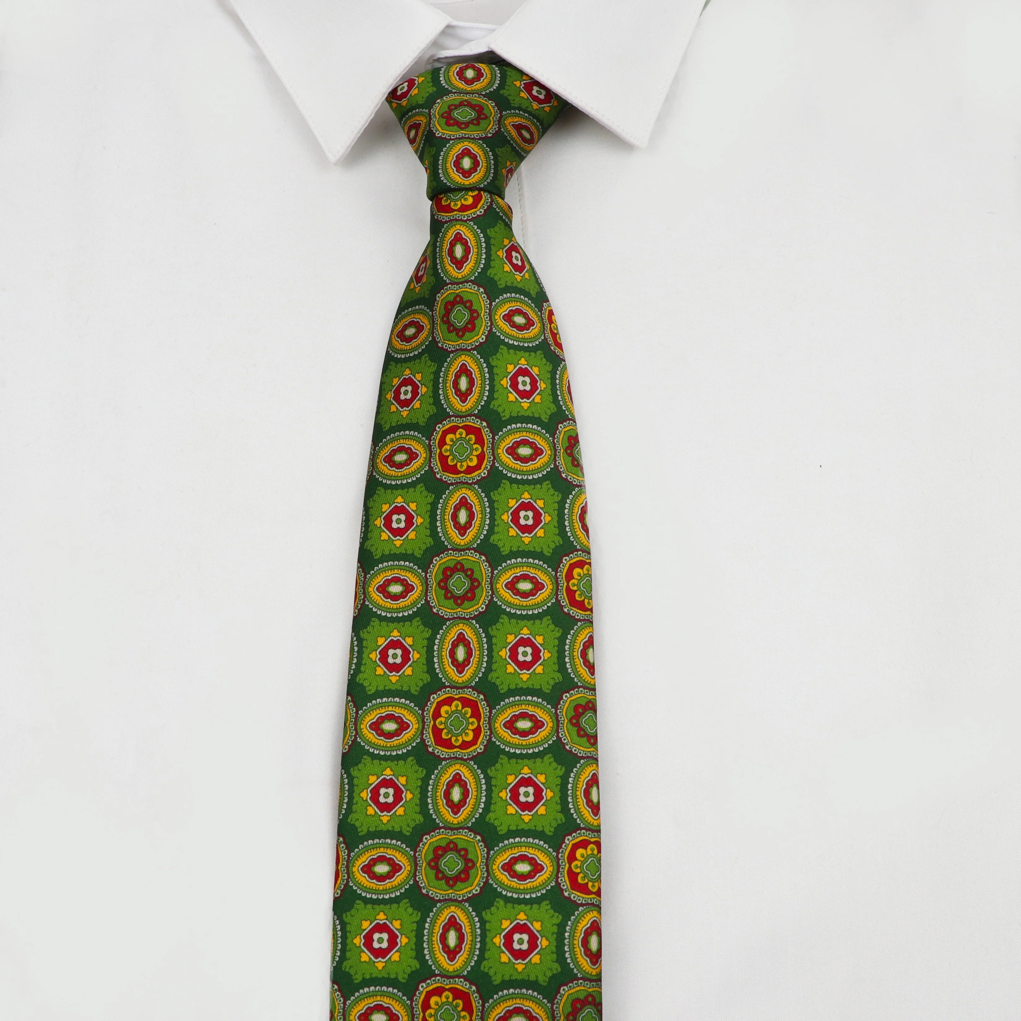 7.5cm Classic Men's Retro Pattern Tie Fashion Wedding Tie Soft And Comfortable Micro Fiber neck tie