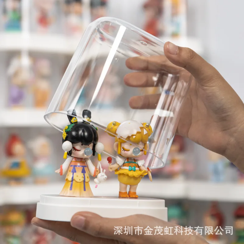 Toys Storage Box Anime Figure Showcase Dustproof Acrylic Single Display Cabinet Doll Rack blind Box Organizer Gifts for Child 3