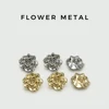 10pcs Luxury 3D Rose Metal Buttons for Dress/Handbag/Shirts/cardigans DIY, 11/14mm Small Buttons Gold Silver Sewing Accessories 4