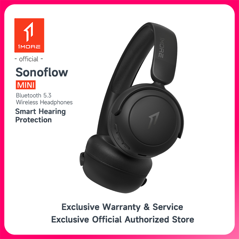 1More HQ20 SonoFlow MINI Hearing Protection Wireless Bluetooth 5.3 On-Ear Headphone 65H Playtime Quick Charge Headset