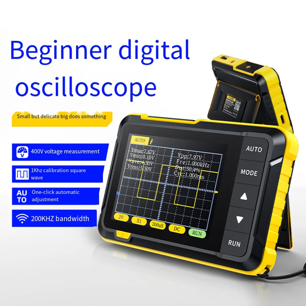 Digital Oscilloscope Handheld Digital Oscilloscope Kit 200kHz 2.5MS/s High Sampling Rate