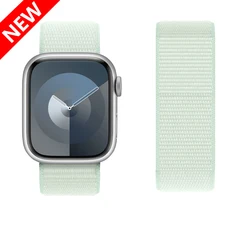 Sport Nylon Loop Strap - Vibrant Bracelet - 38mm - 40mm - 41mm (Soft Mint)