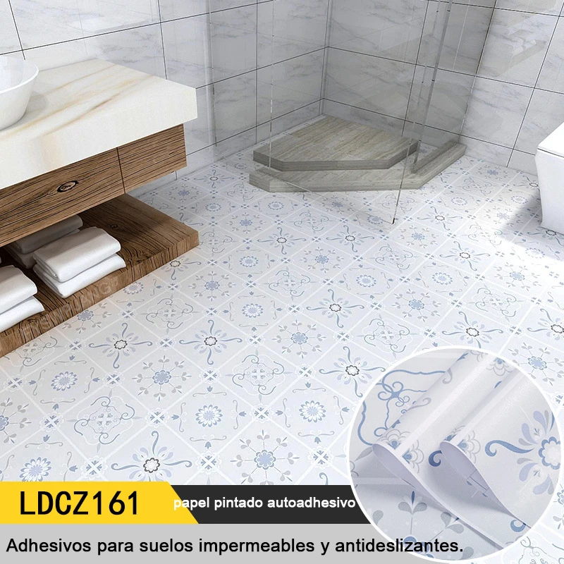 Suelo de vinilo adhesivo de mármol, impermeable, para despegar y pegar,  suelos de vinilo para baño, suelos autoadhesivos para cocina, dormitorio