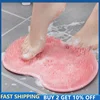 Silicone Rub Back Brush Bathroom Non-slip Wash Foot Pad Massage Shower Mat with Sucker Bath Massage Foot Exfoliating Brush Pad 1