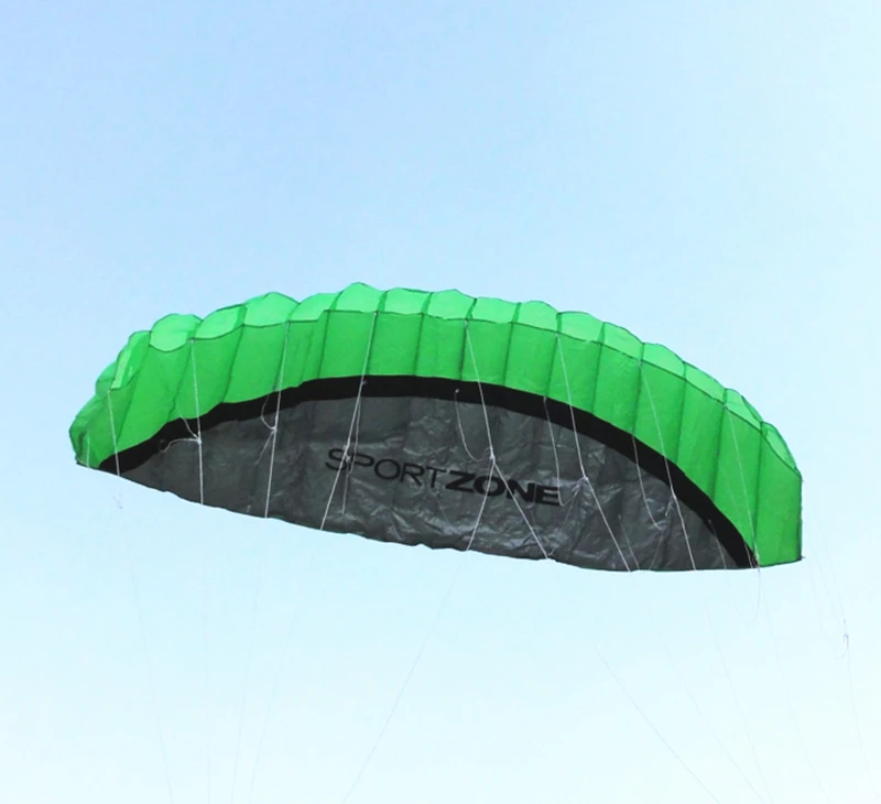 free shipping 2.5m dual Line Stunt power Kite soft kite line winder rainbow kite parafoil inflatable alien traction kite factory 5