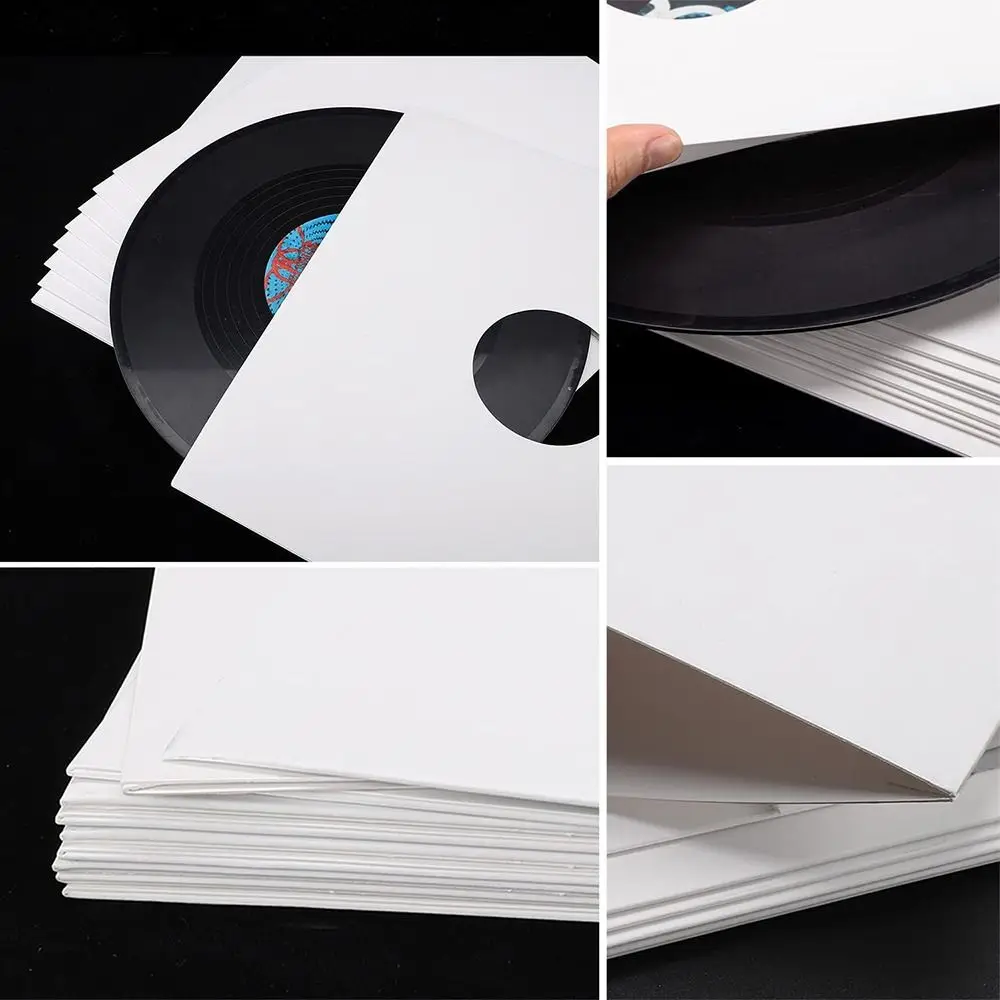 7/10 Inch Vinyl Records Sleeve Kraft Paper Reusable Outer Record Sleeves Square LP Vinyl Record Cover storage bag,storage box