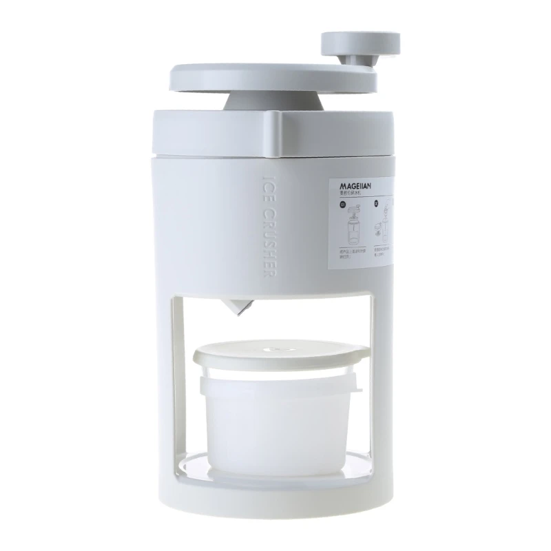 

Portable Hand-Crank Ice Crusher Machine Manual Ice Crusher Hand-Crank Snow-Cone Smooth Maker Ice Block Breaking-Slush