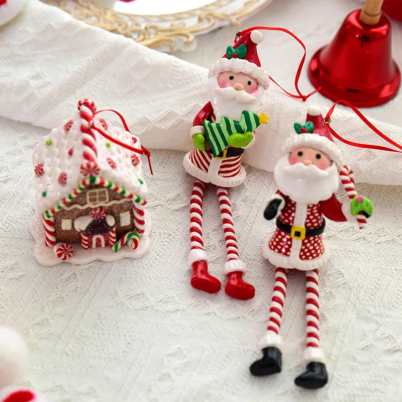 

Christmas Snow House with Lights Creative Small Decoration Candy House Gift Christmas Decoration