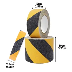 Durable Waterproof Anti - Slip Adhesive Tape - 100mm (Black and yellow)