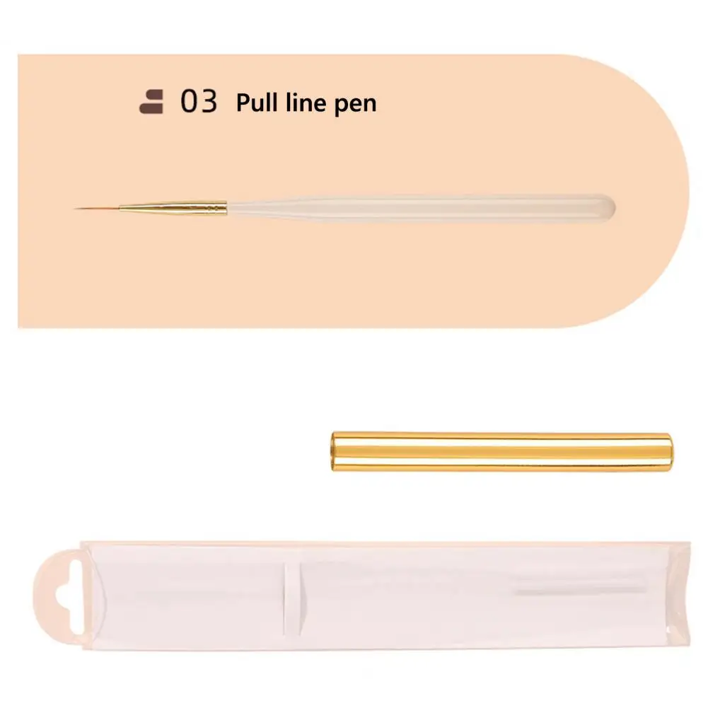 Nail Art Brush Regular Nail Polish Brush Nail Art Brush Set Brush Fine Liner Brush Dotting Pen Salon Manicure Tools for Home Diy 4