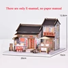DIY Wooden Doll Houses Fruit Store Casa Mniature Building Kits with Furniture Led Trading Dollhouse for Adults Gifts 6
