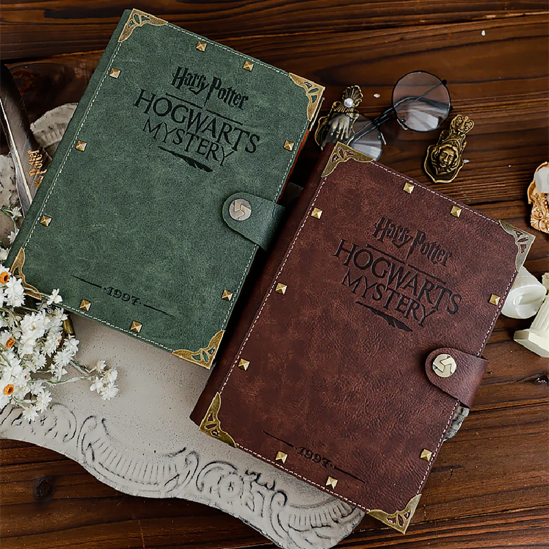 A5 B5 Harryed Potters Notebook Hogwarts blocco note Kraft Vintage a fogli mobili Gryffindor Slytherin Ravenclaw Hufflepuff Document Book