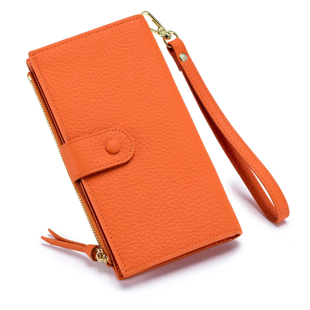 

Women Wallet Long Genuine Leather Wallet Female Fashion Brand Zip Coin Purse Women Purses Clutch Bag Women's Wallets and Purses