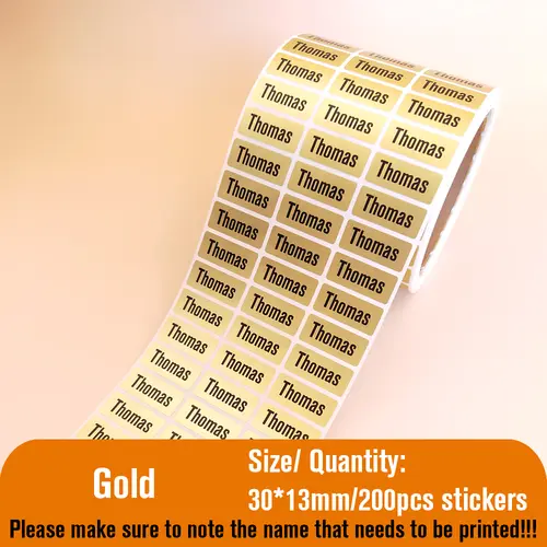 Custom Name Tag Sticker Waterproof Kawaii Stickers Decals Personalized First Name Label for Children School Stationery Bottle - Image 21