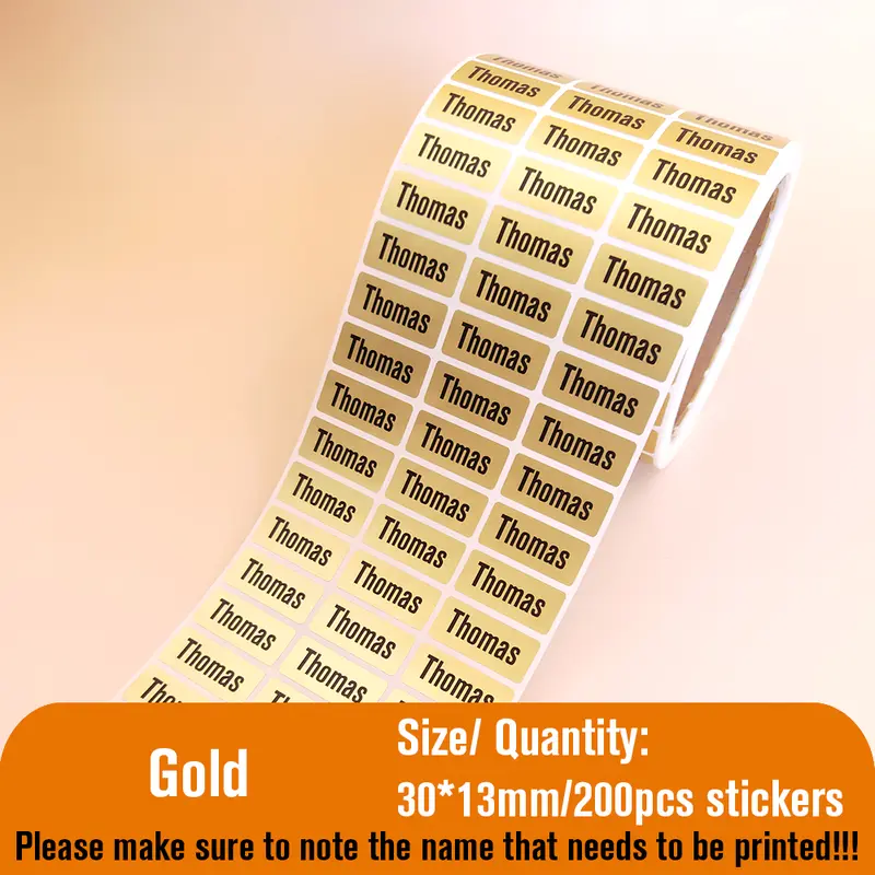 Custom Name Tag Sticker Waterproof Kawaii Stickers Decals Personalized First Name Label for Children School Stationery Bottle - Image 21