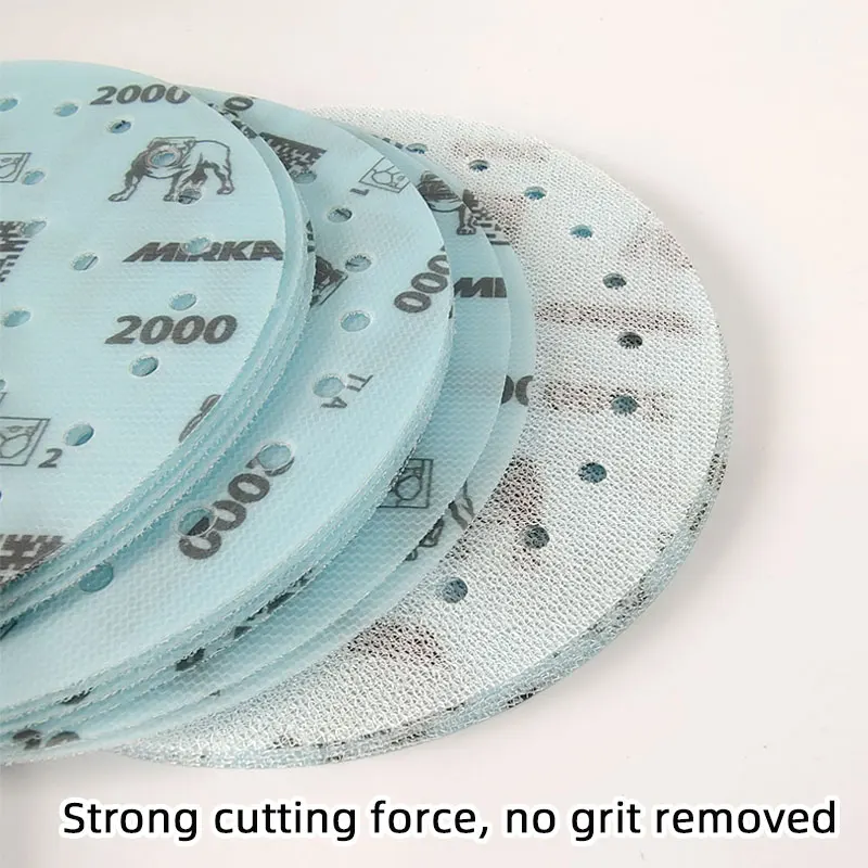 Sandpaper Tools Mirka Galaxy Sandpaper 6 Inch 150mm Round Flocking Porous Vacuum Car Polishing Beauty