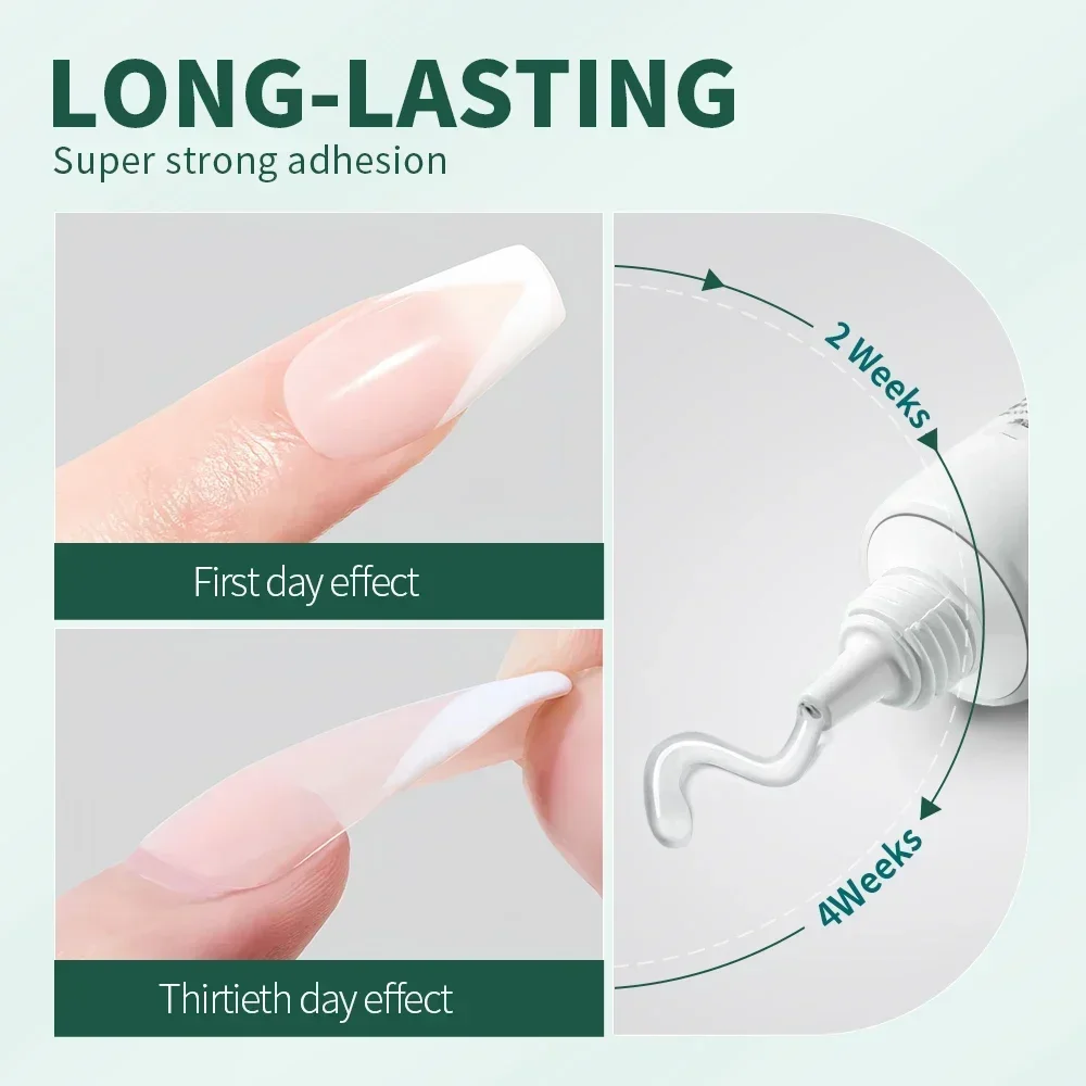 Nailpop 10s Quickly Dry Nail Glue Gel for Press On Nails with 10ml Remover Upgraded Super Strong No Need UV Lamp Adhesion Gel 5