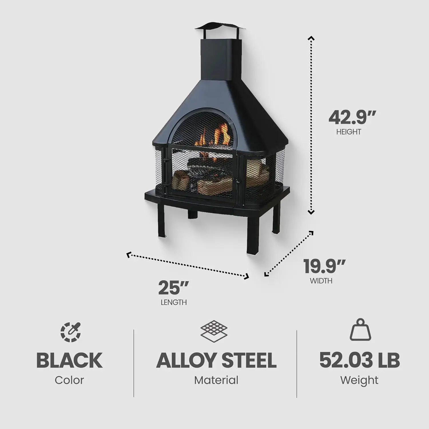 Wood Burning Fireplace 3
