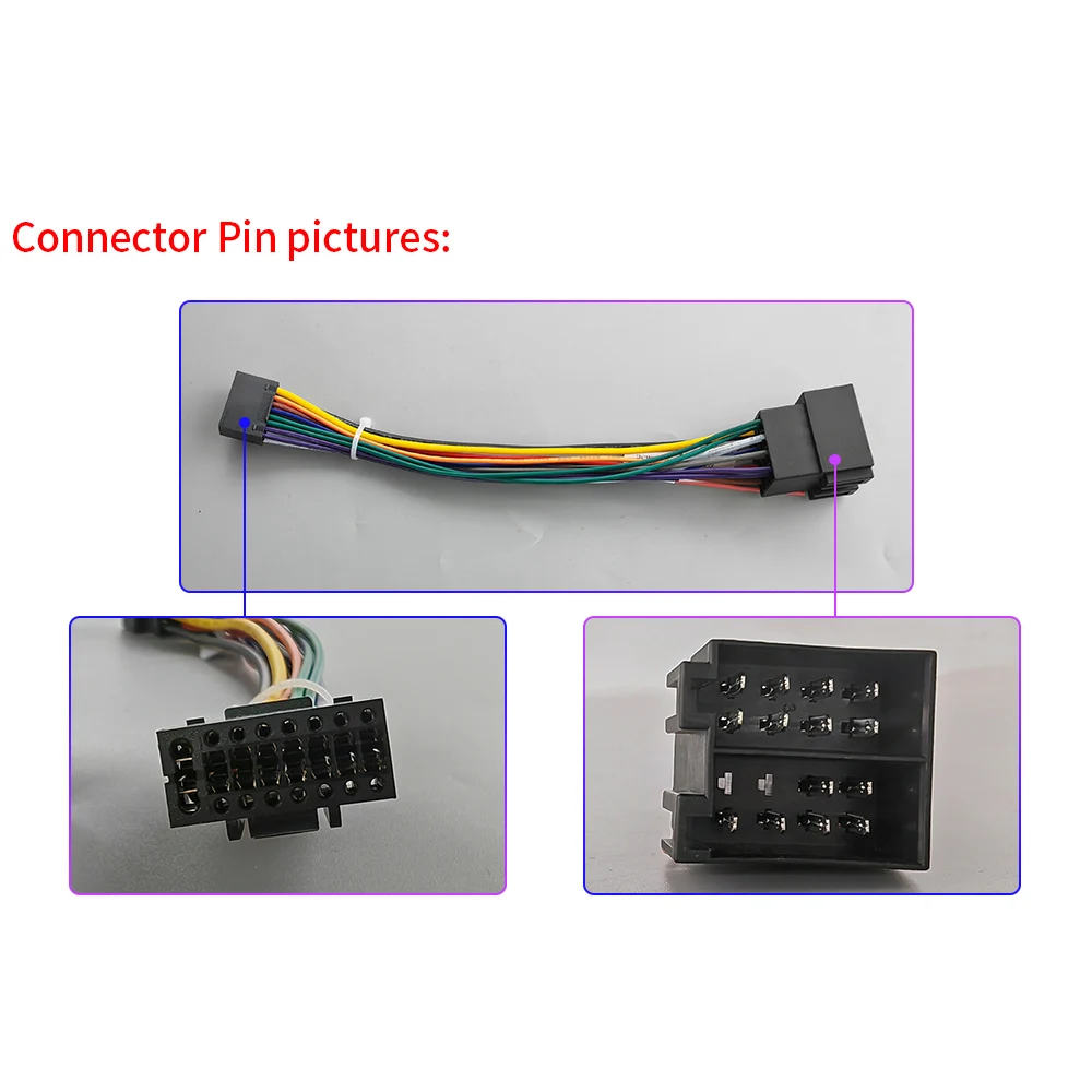 Car Monitor ISO Cable fits for Ossuret Brand car DVD players car stereo head unit