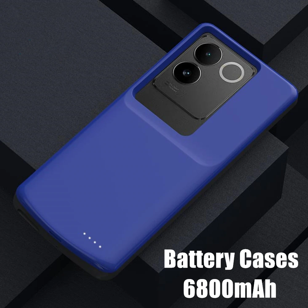 

Power Bank Cover For VIVO S17 Pro Battery Cases 6800mAh External Battery Charger Powerbank Cover For VIVO S17 S17e Charging Case