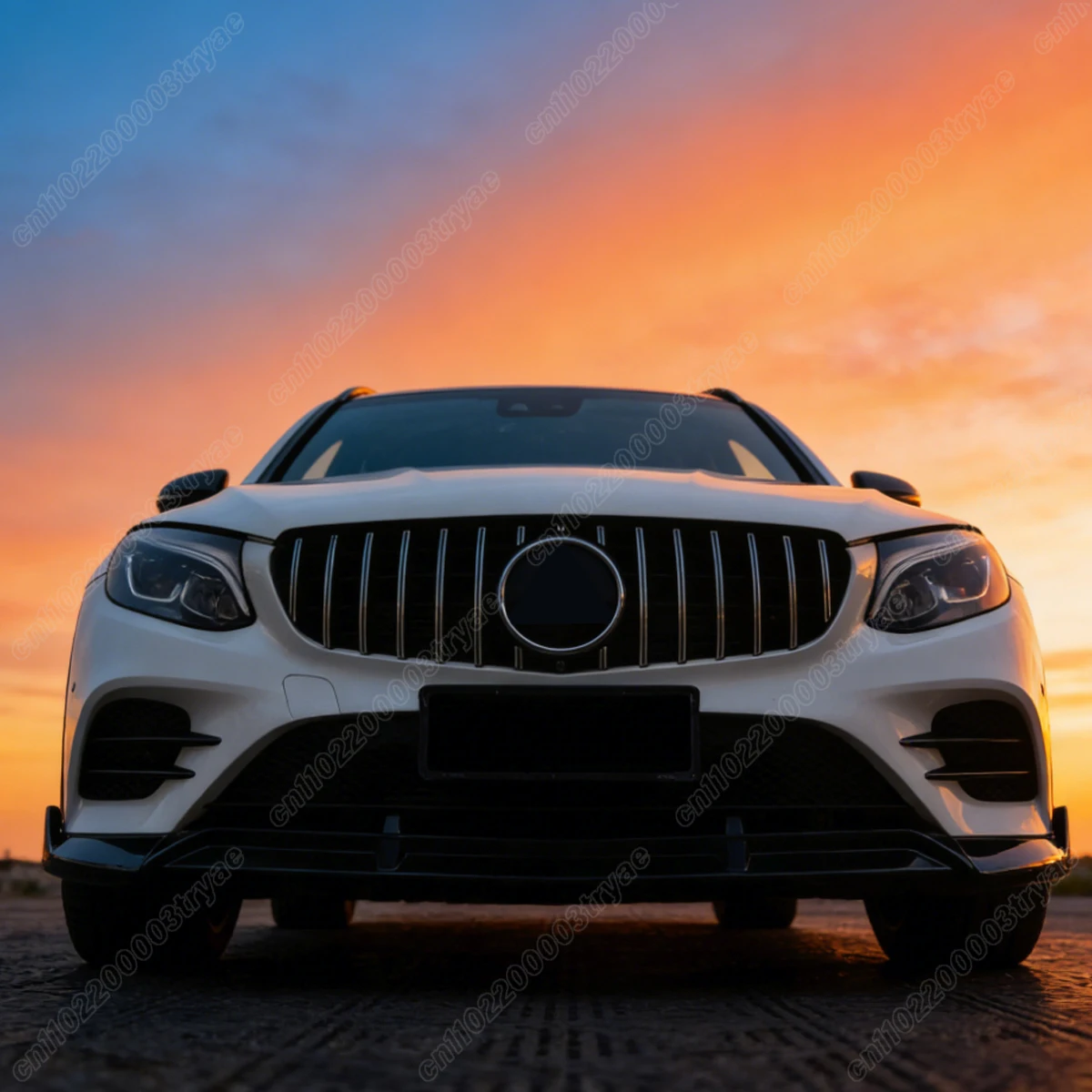 메르세데스 벤츠 GLC X253 C253 쿠페 GLC200 GLC260 GLC300 2016 2017 2018 2019 프론트 범퍼 스포일러 립 세퍼레이터 립 바디 키트