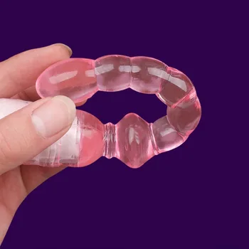 Jelly Vibrator Stick Long Anal Butt Plug Beads G-spot vagina Massager Adult Sex Toys For woman Couples Masturbation Shop Dildo 4