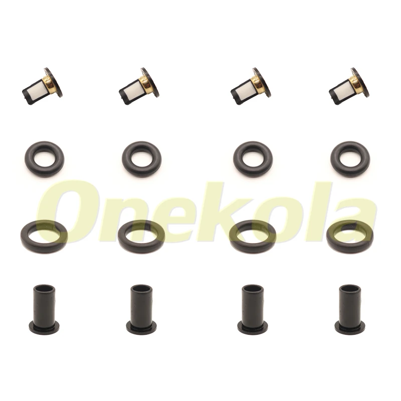 Fuel Injector Seal O-Ring Kit Seals Filters for Nissan Versa Tiida MARCH III (K12) HR16DE 16600-ED000 FBY1160