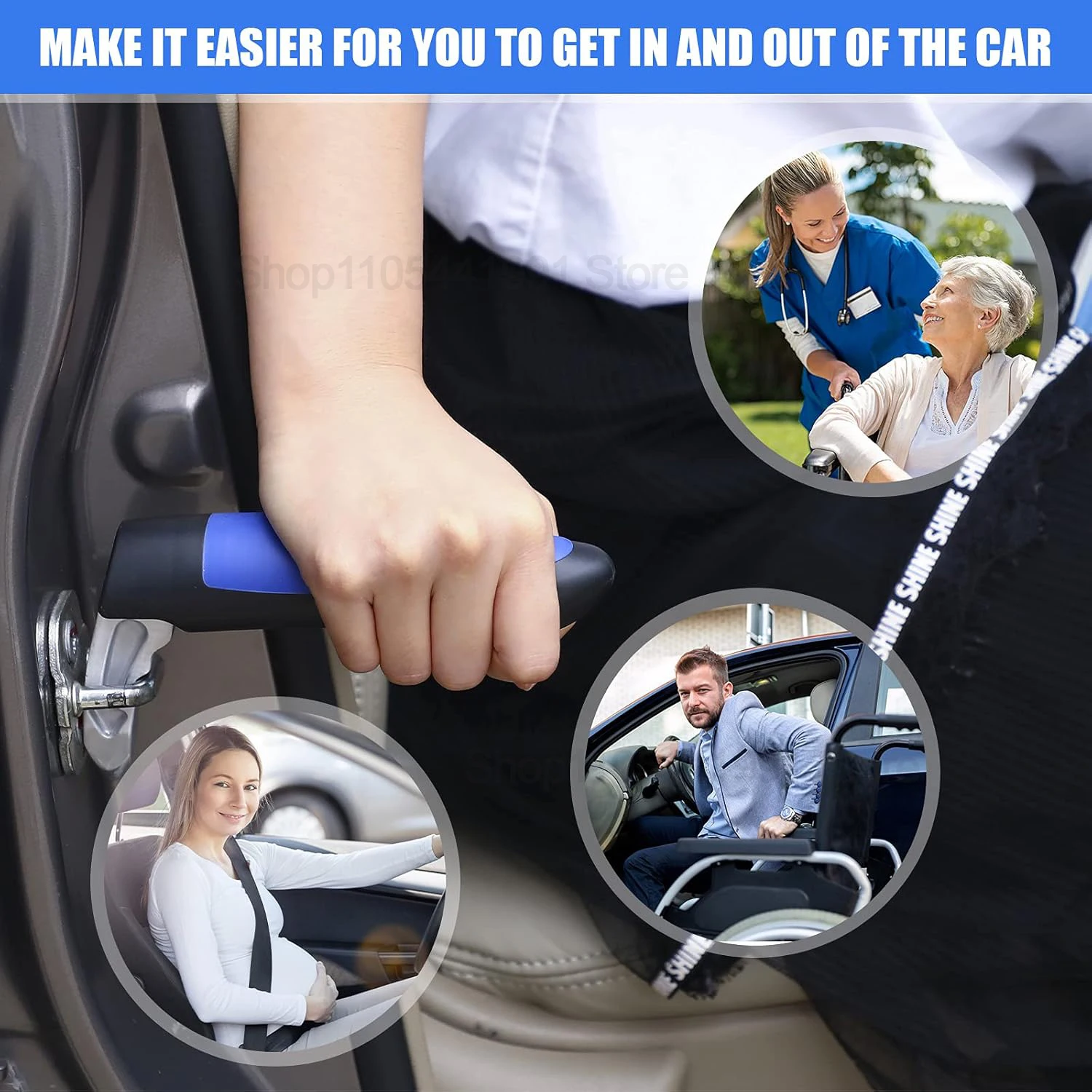 Elderly Support Multifunctional Car Door Handle Aid