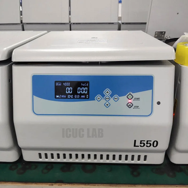Tabletop Low Speed Blood Centrifuge Machine Clinical Medicine Laboratory Large Capacity Centrifuga L550
