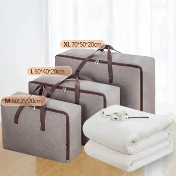 옥스포드 천 방수 보관 파우치 가방, 퀼트 컨테이너, 가정용 대용량, 쉬운 배치, 접이식