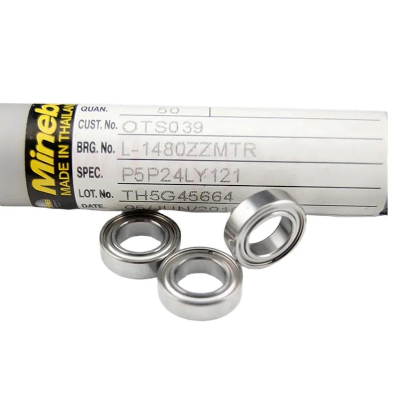 20pcs/100pcs NMB Minebea high speed bearing L-1480ZZ 8*14*4mm MR148ZZ precision miniature ball bearings MR148 1480 8x14x4 mm miniature ball bearings