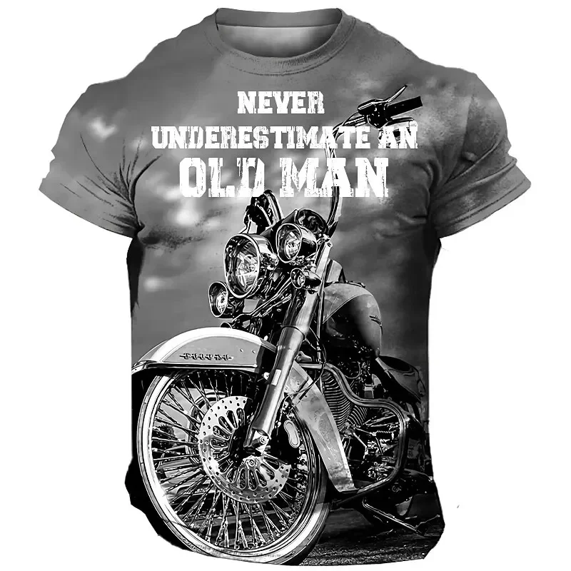 

Vintage T-Shirt Motorcycle Men's T Shirt 3D Printing Car Short Sleeve Tees Summer Men Clothing Casual Blouse Classic Bike Tops