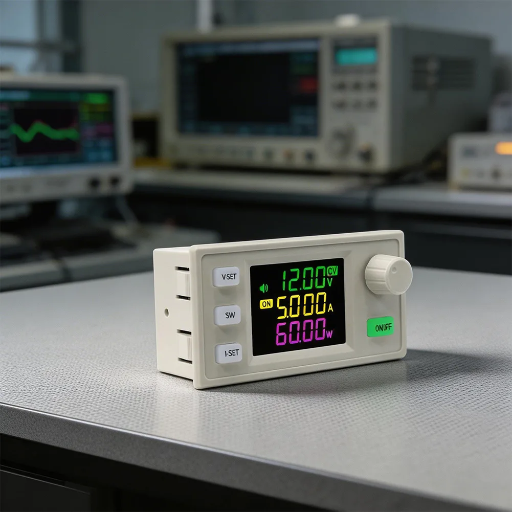 SK60X CNC 조정 가능한 DC 전원 공급 장치, 1.8인치 동등 대형 VA 컬러 LCD 화면으로 높은 가시성의 판독이 가능합니다.
