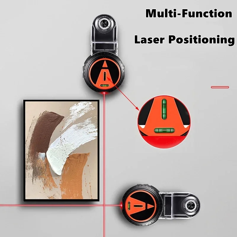 2 in 1 Drill Dust Collector & Laser Level 360° Rotatable Drilling Dust Collector Electric Self-mounting Vacuum Sucker Drilling