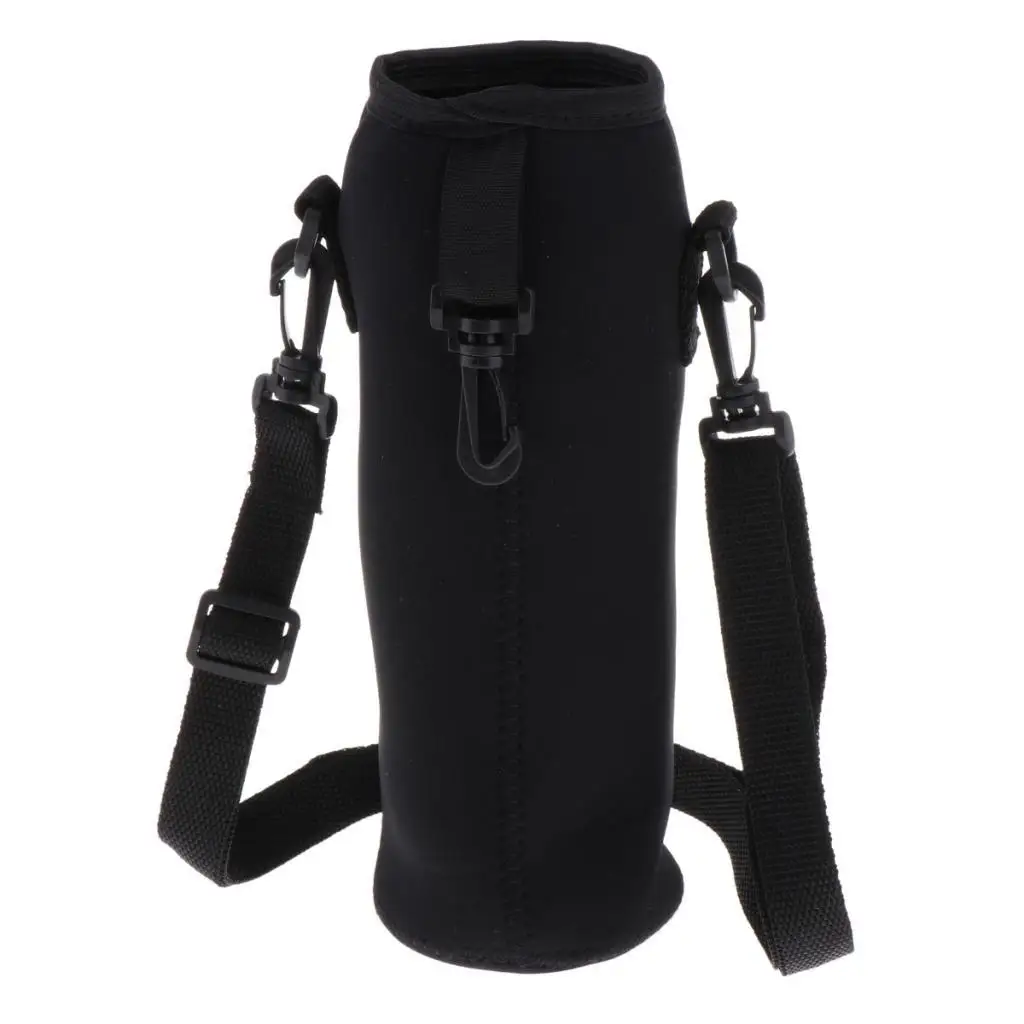 Water Bottle Carrier, Insulated Neoprene Water Bottle Holder Bag Case 1L with Adjustable Shoulder Strap 2